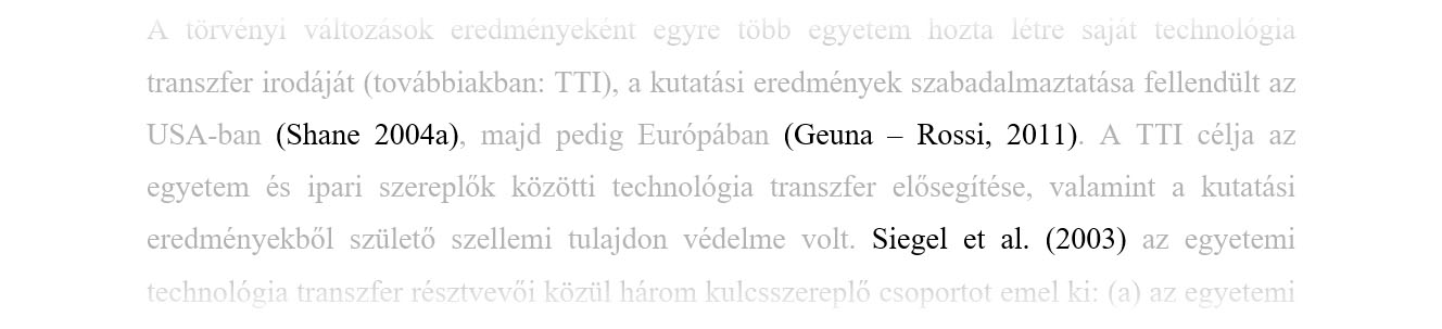 szakirodalmi hivatkozás törzsszövegben
